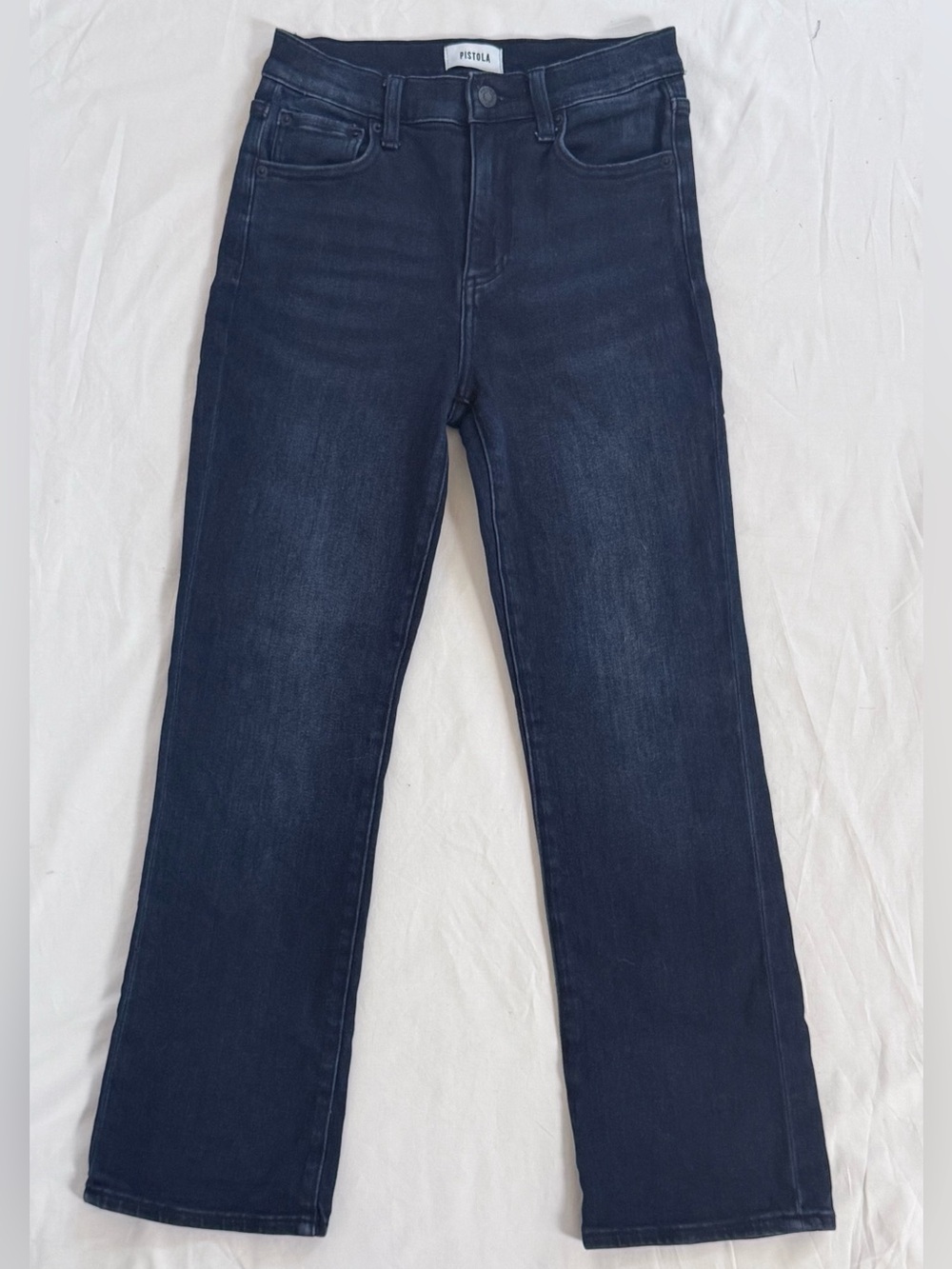 Pistola Lennon High Rise Jeans Cropped Bootcut Dark Indigo Blue Women’s Size 25